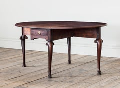 A George II Red Walnut Gateleg Drop Leaf Table