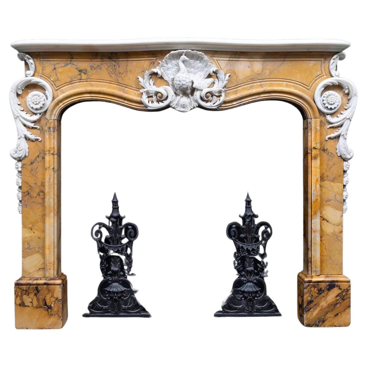 Cheminée de Sienne George II et statuaire de Chesterfield House, Isaac Ware. en vente