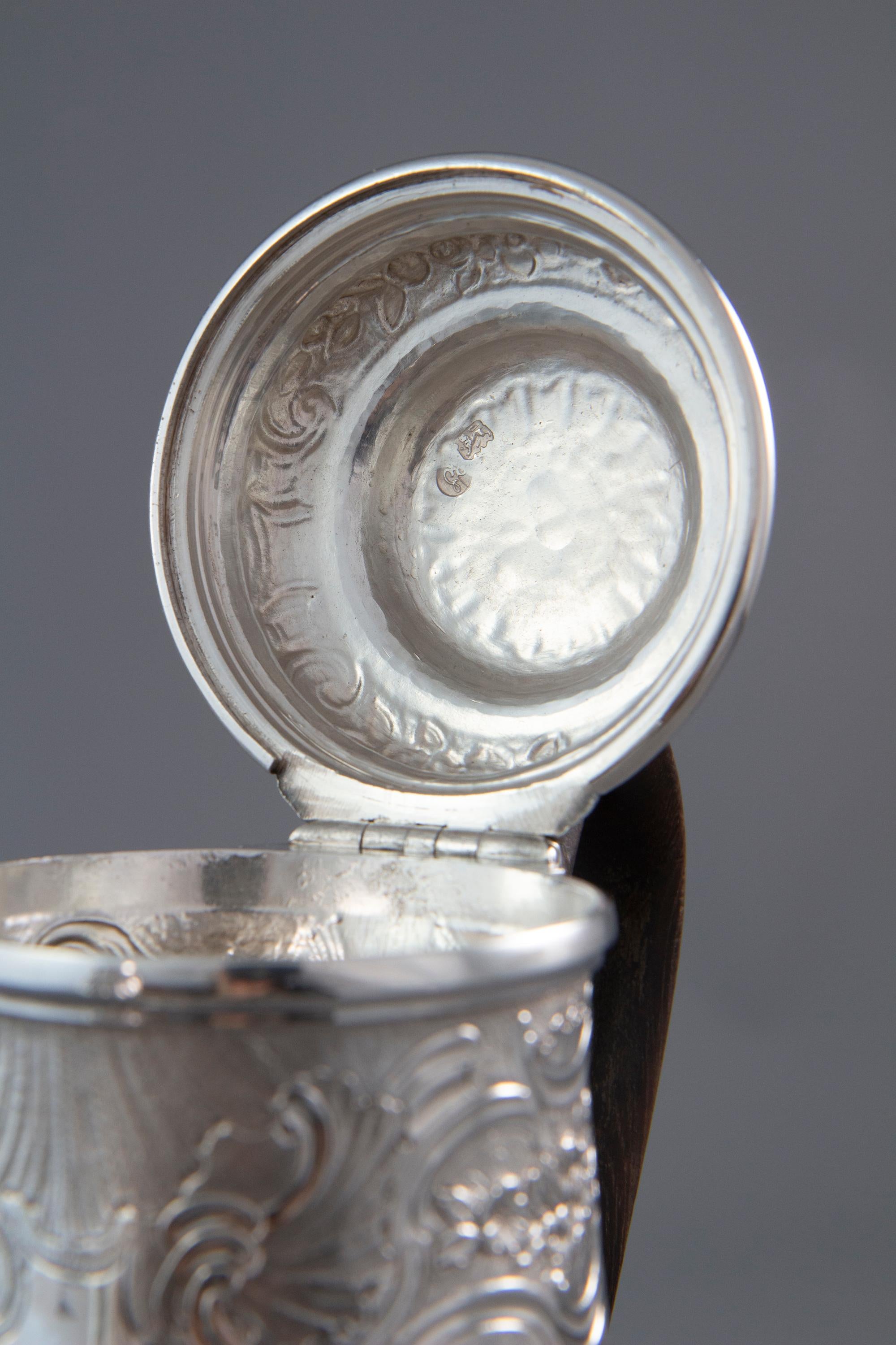 Sterling Silver George II Silver Coffee Pot London 1743, Gabriel Sleath