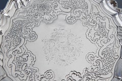 George II Silver Salver London 1740 by Robert Abercromby
