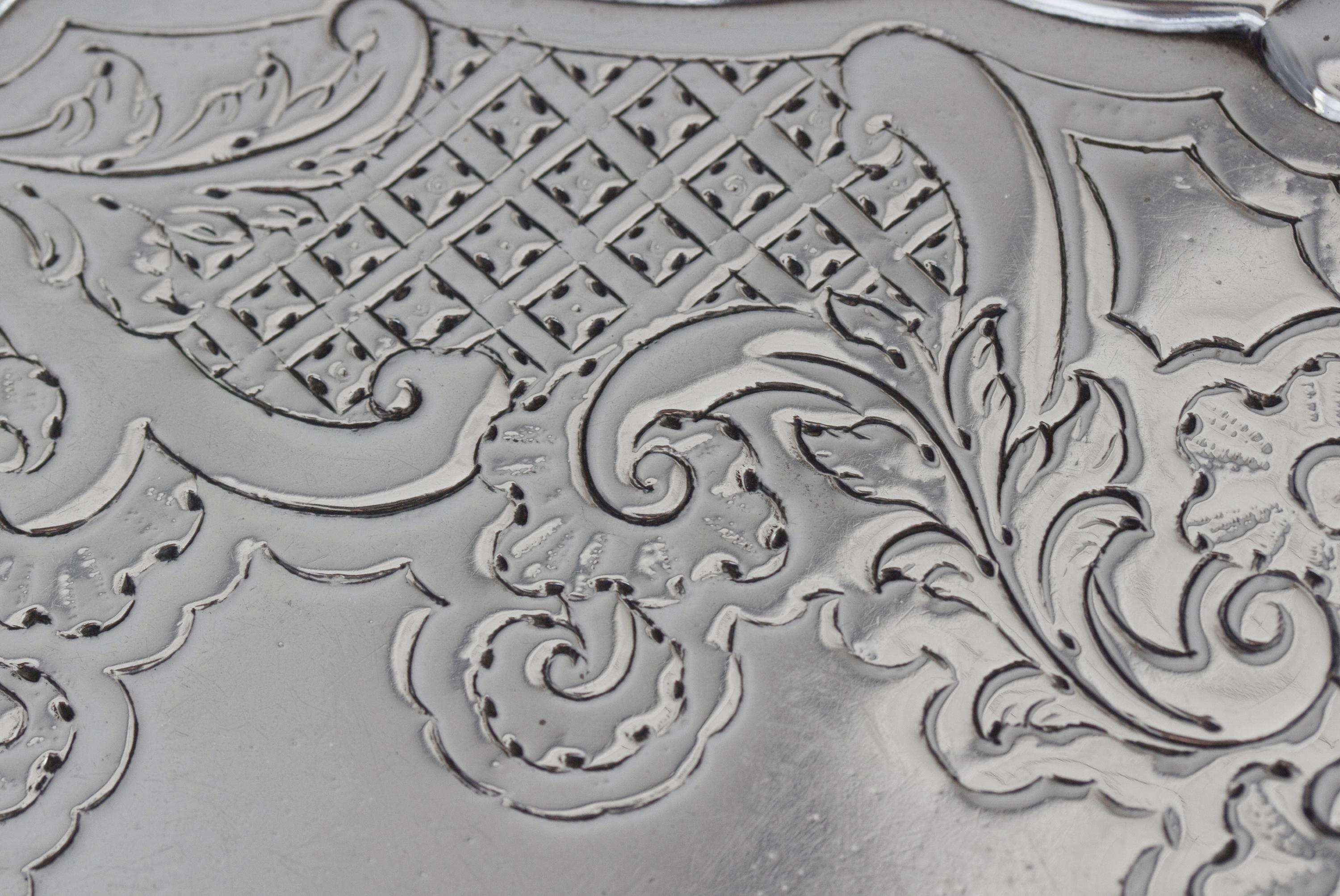 Sterling Silver George II Silver Salver London 1740 by Robert Abercromby