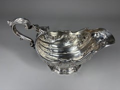 A George II silver sauce boat, James Shruder, London, 1744