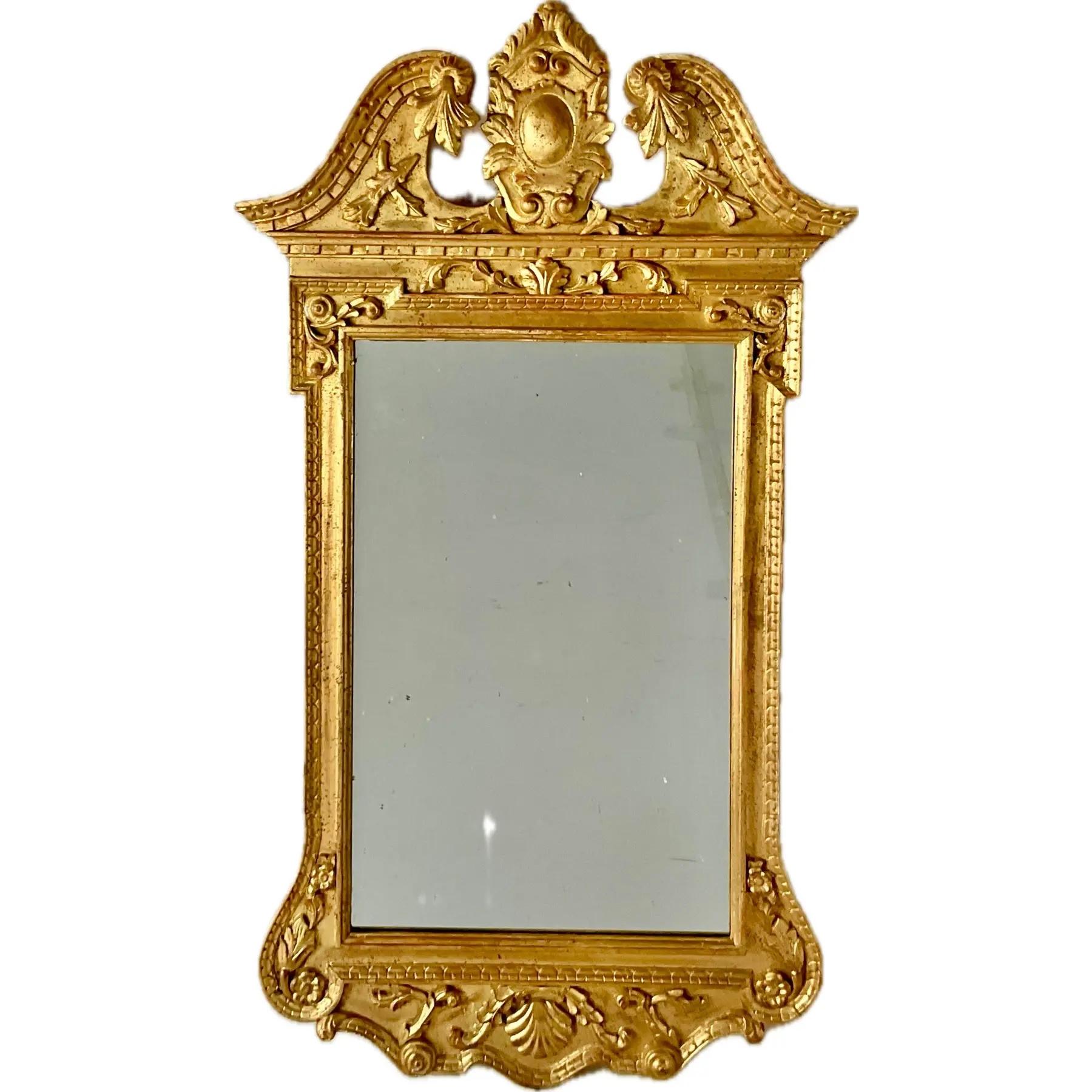 Italian A George II Style Giltwood Mirror For Sale
