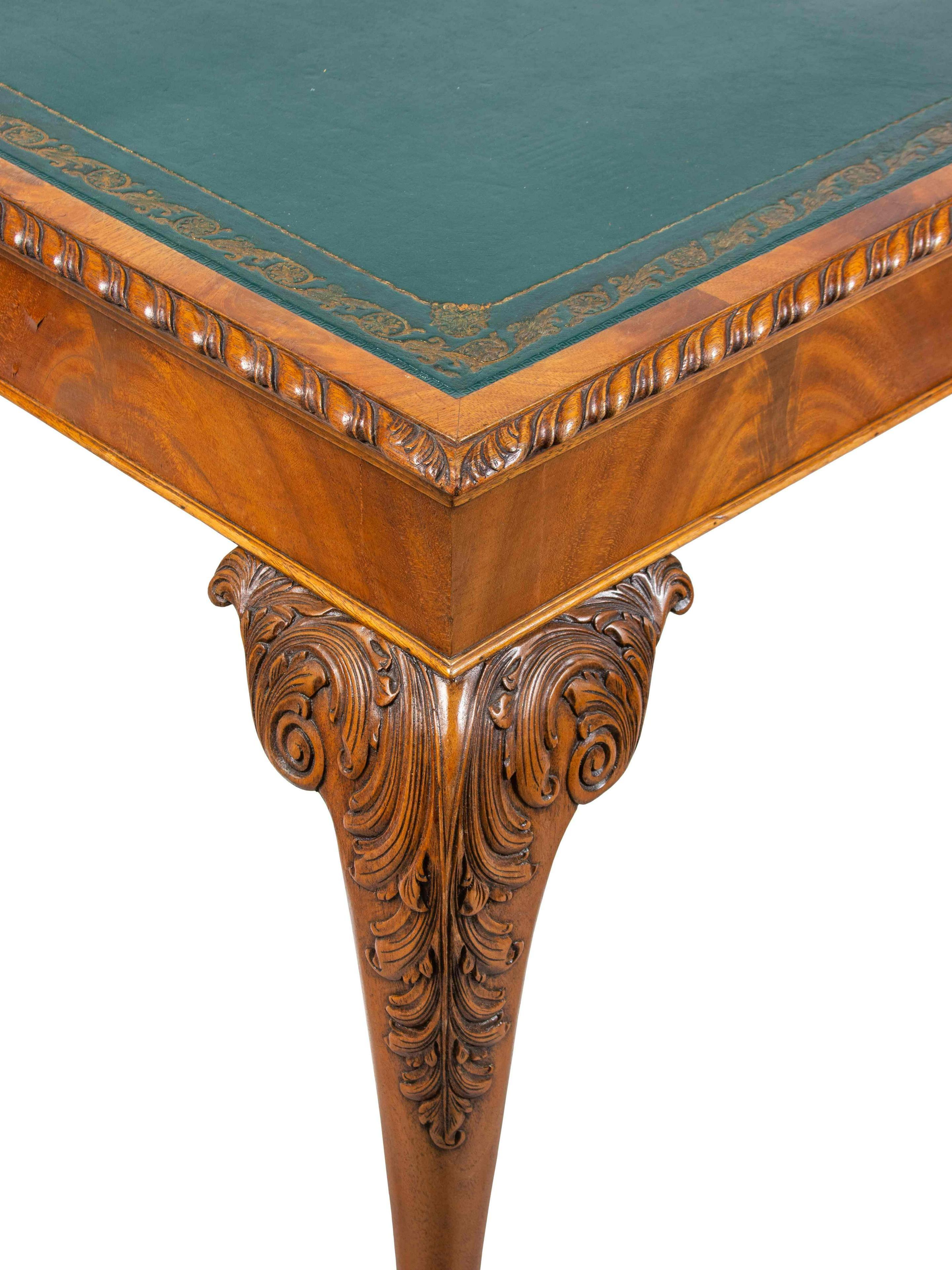 Early 20th Century George II Style Mahogany Writing Table