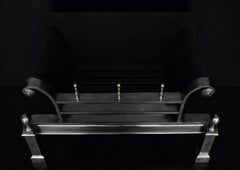 George II Style Polished Steel Firegrate