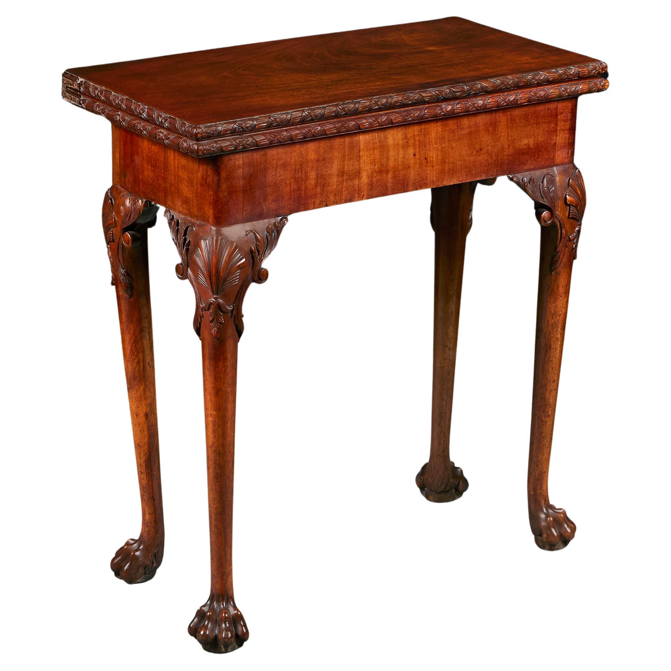 A George II Tea Table with Concertina Mechinism