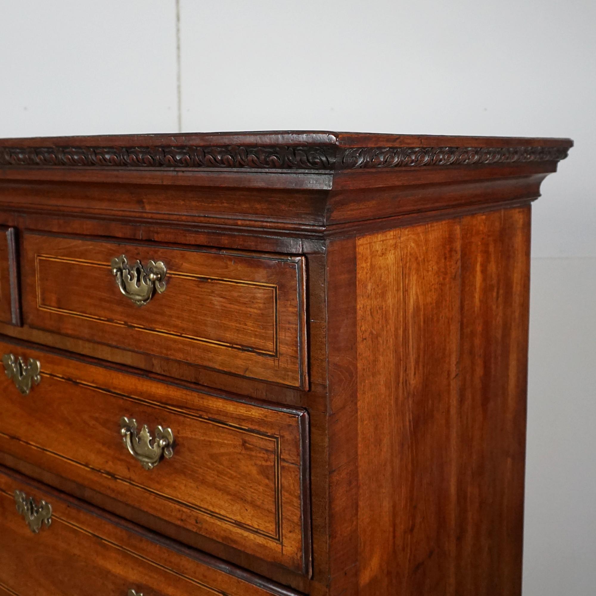 A George II Walhut Chest on Stand Circa 1730 For Sale 1