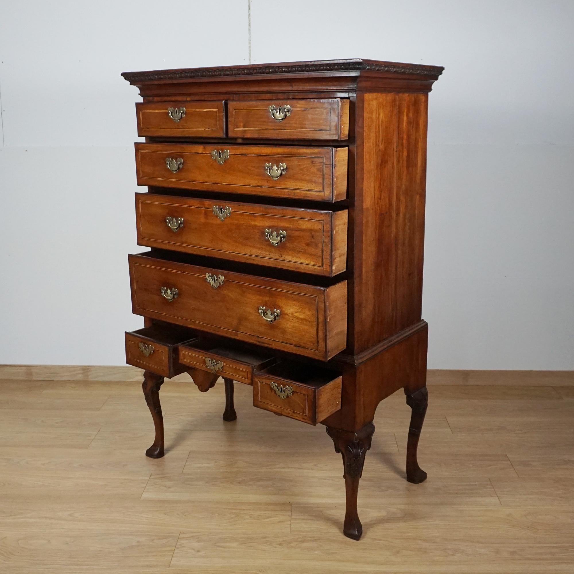 A George II Walhut Chest on Stand Circa 1730 For Sale 3
