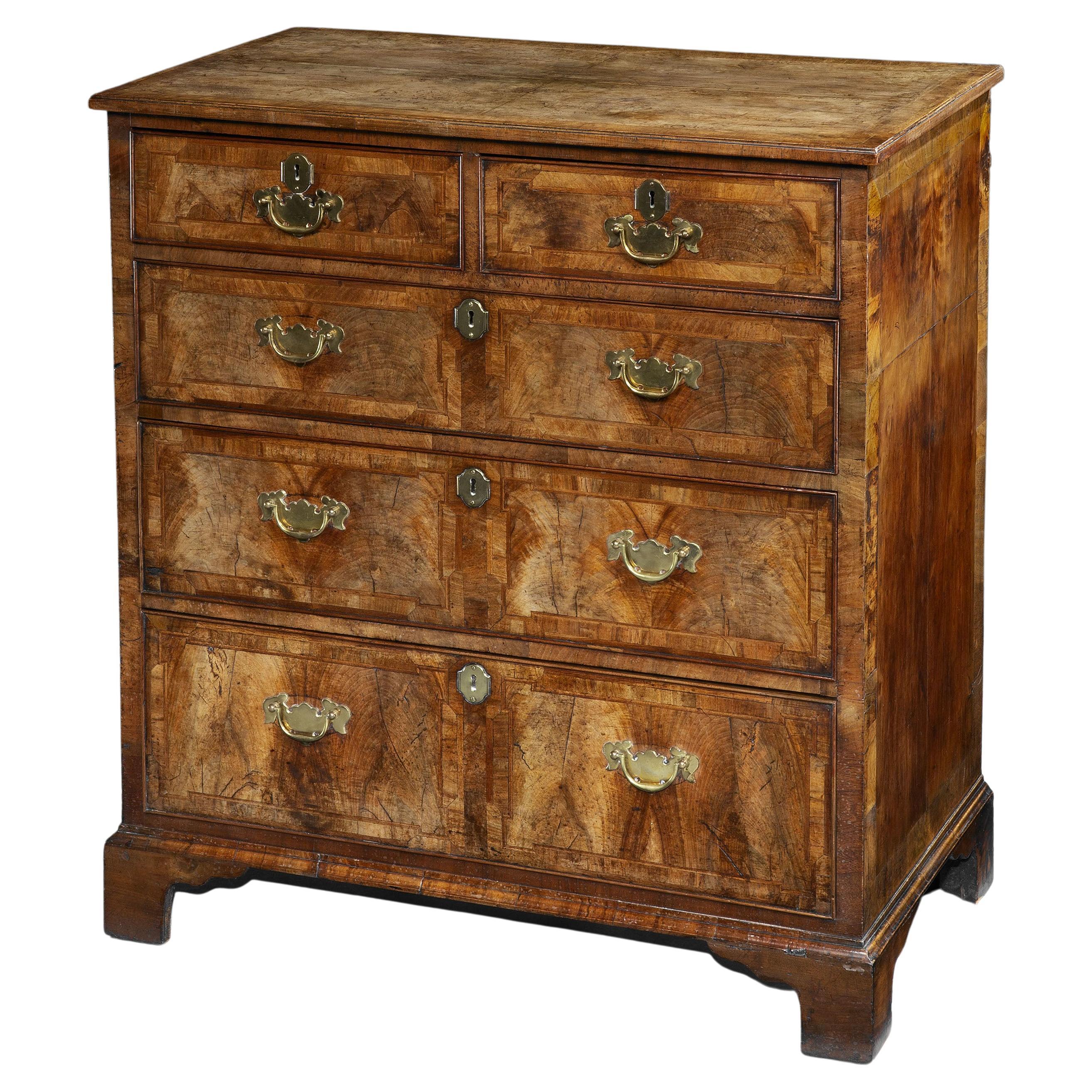 George II Walnut Chest of Drawers