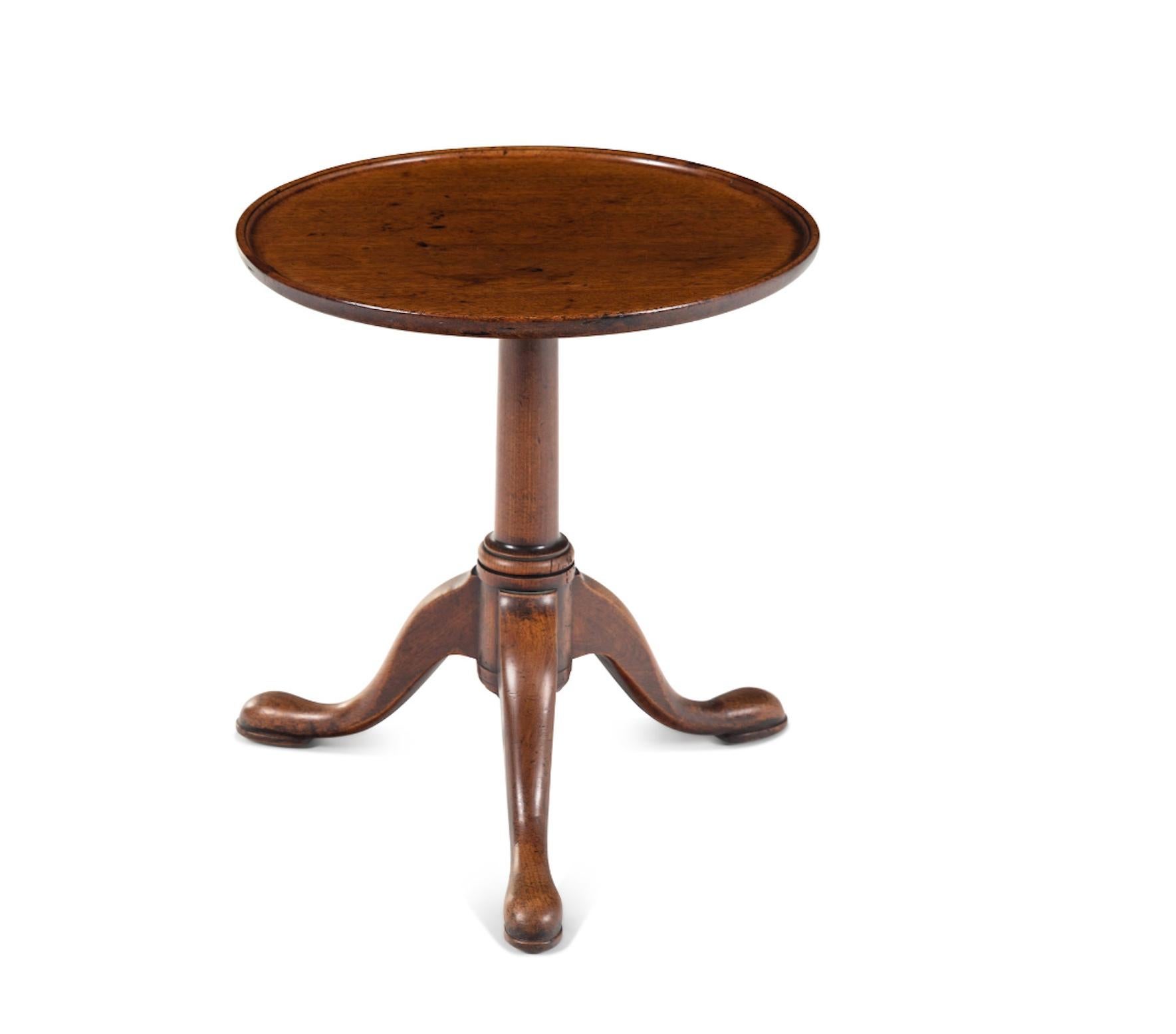 A George II Walnut Side Table or Candle Stand
Mid 18th Century and Adapted
Height 19 1/2 x diameter 17 1/4 inches.
This lot is located in Chicago.
Property from the Estate of Ruthann 