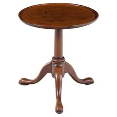 A George II Walnut Side Table or Candle Stand Mid 18th Century. Great patina.