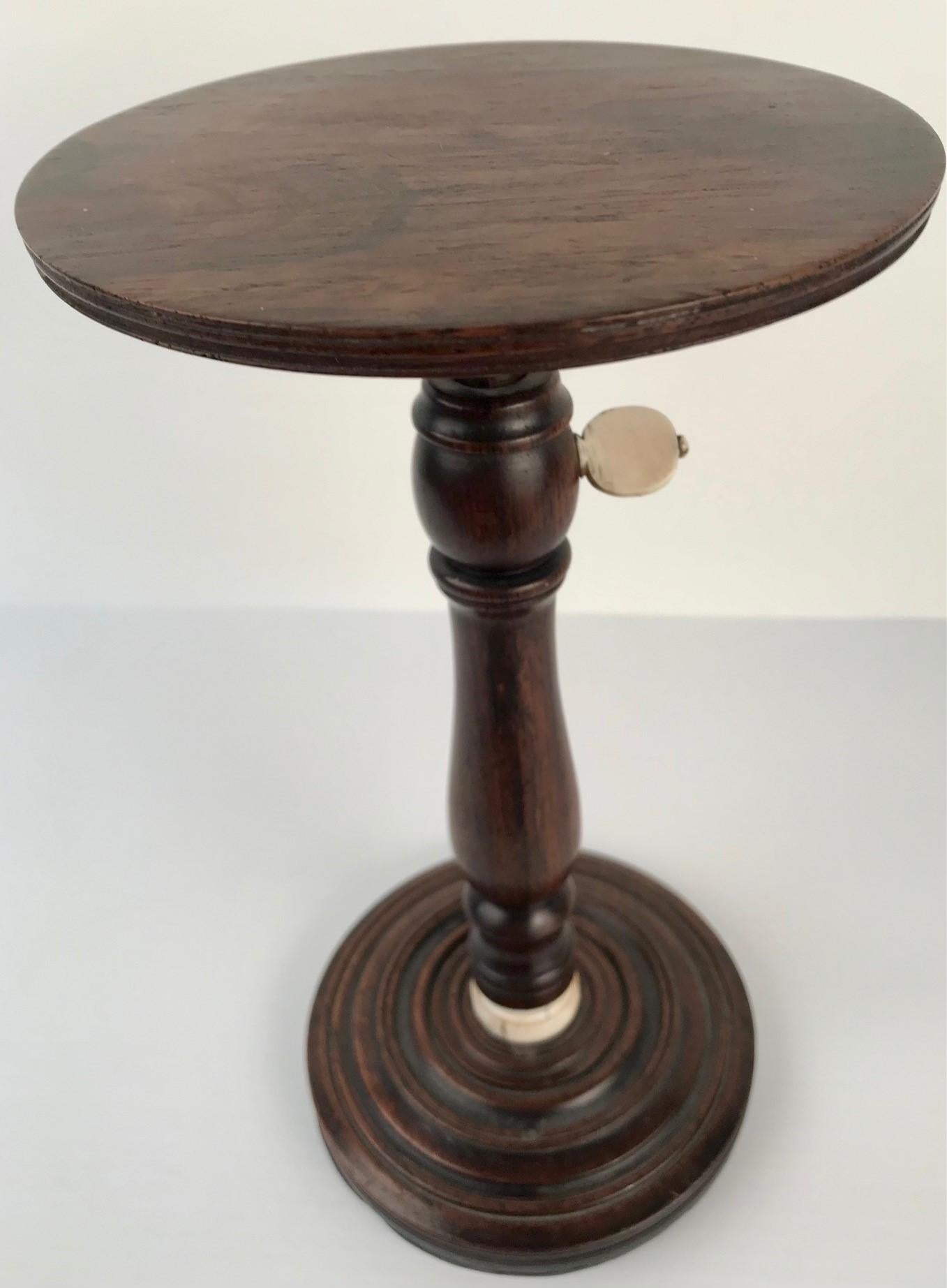 George III Boldly Figured Mahogany Candle Stand 4