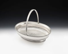 Panier à pain et à fruits George III fabriqué à Londres en 1803 par Richard Cooke