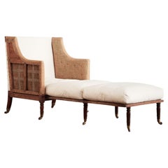 A George III Campaign Chair Folding Daybed, by Thomas Butler
