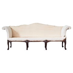 A George III Carved Mahogany Sofa