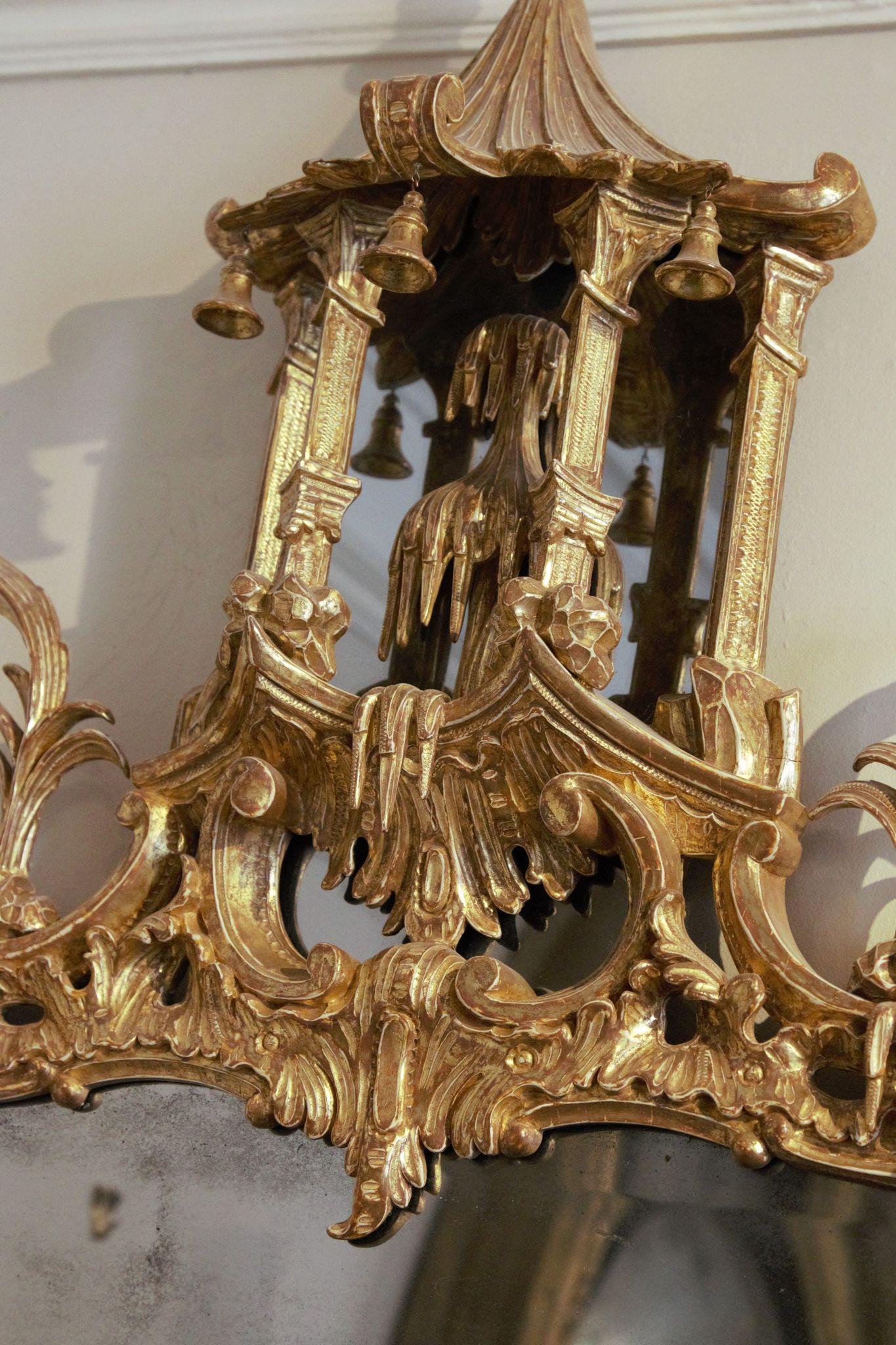 English George III Chinoiserie Mirror in the Manner of Thomas Johnson