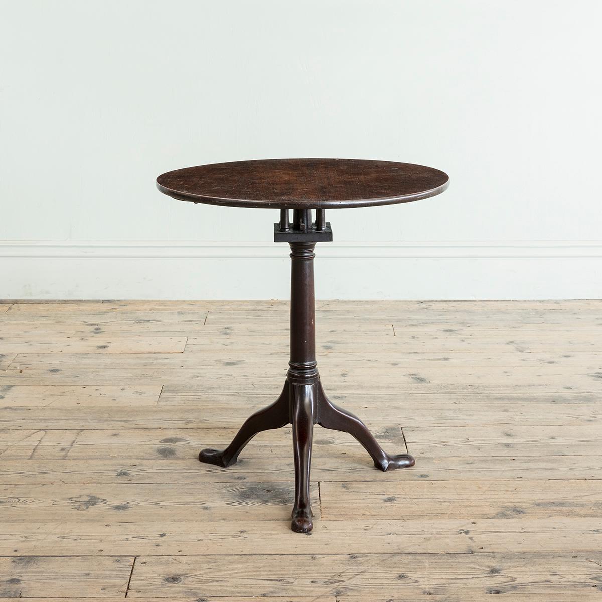 With charmingly shaped legs and pad feet, the top of exceptional colour and dry surface.

Height: 70.5 cm, 27 3/4″
Diameter: 68 cm, 26 3/4″