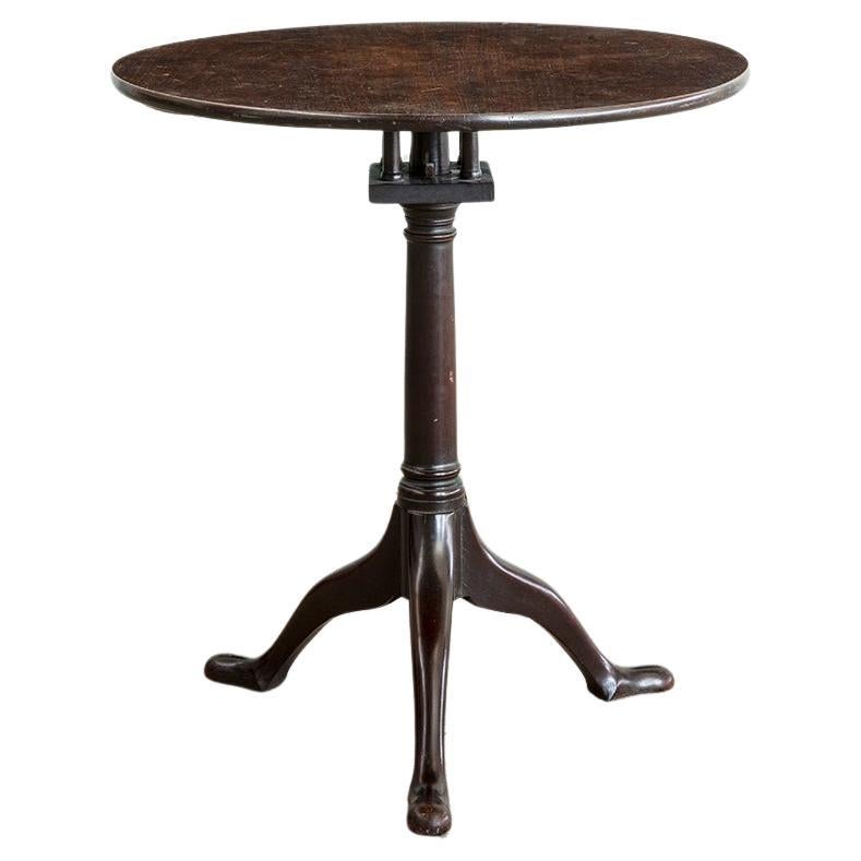 A George III Circular Mahogany Tilt Top Occasional Table