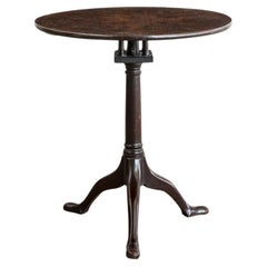 A George III Circular Mahogany Tilt Top Occasional Table
