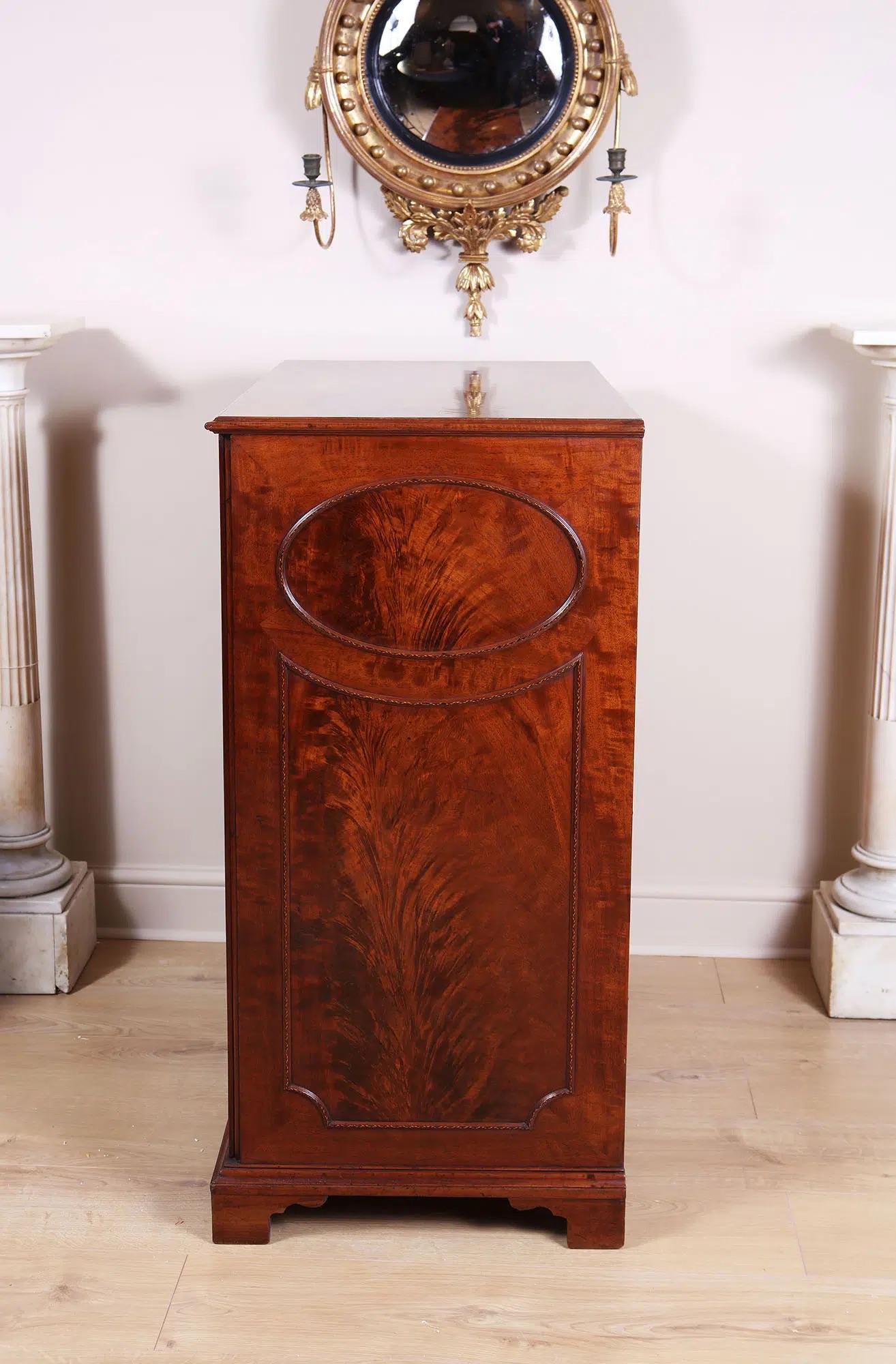 19th Century George III Collector's Cabinet in the Manner of John Linnell For Sale