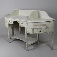 George III Country House, Original Painted Pine, Dressing Table or Washstand