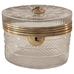 Antique George III Cut Glass Tea Caddy
