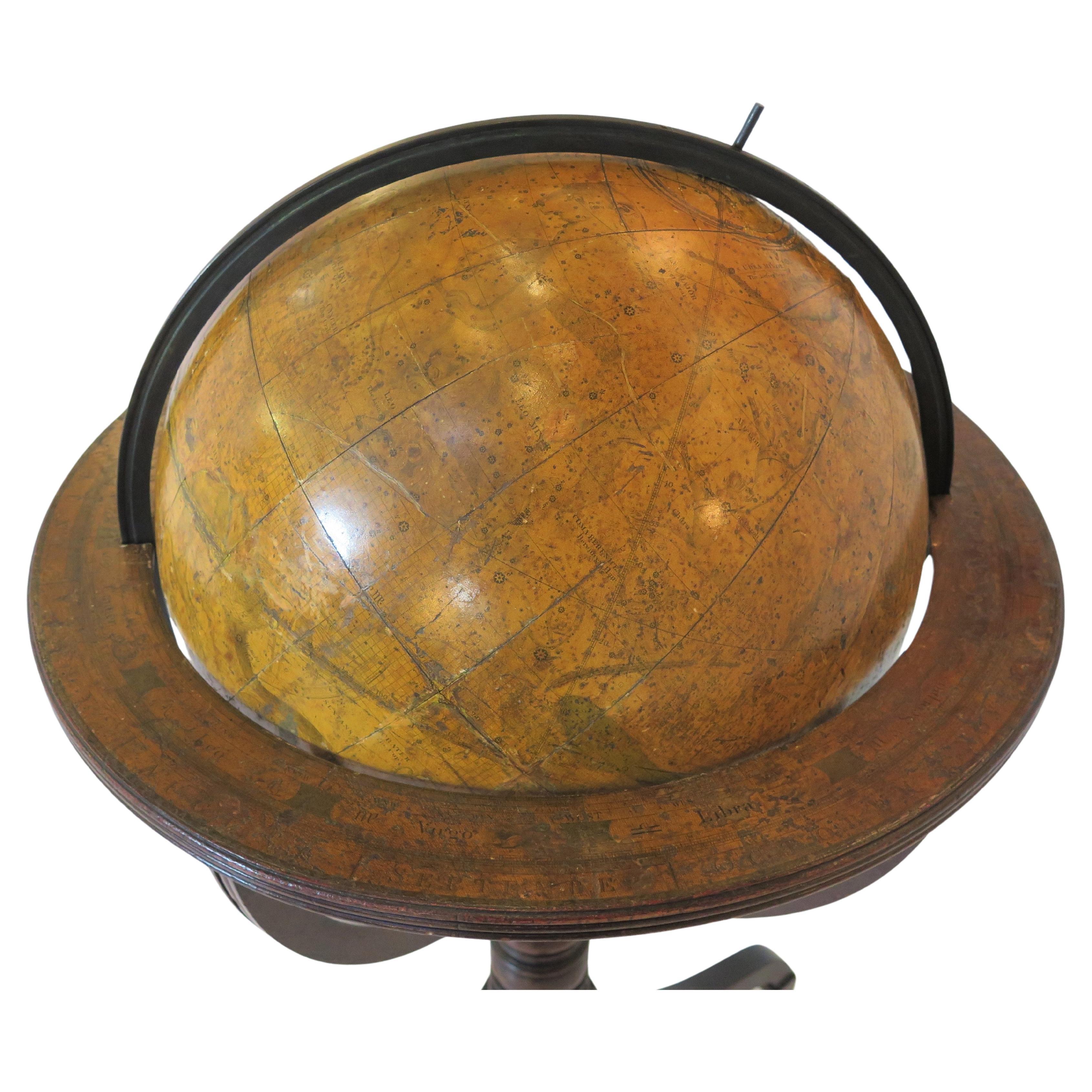 Globe céleste de 18 pouces de George III par I. M. et T. I. Bardin en vente 1