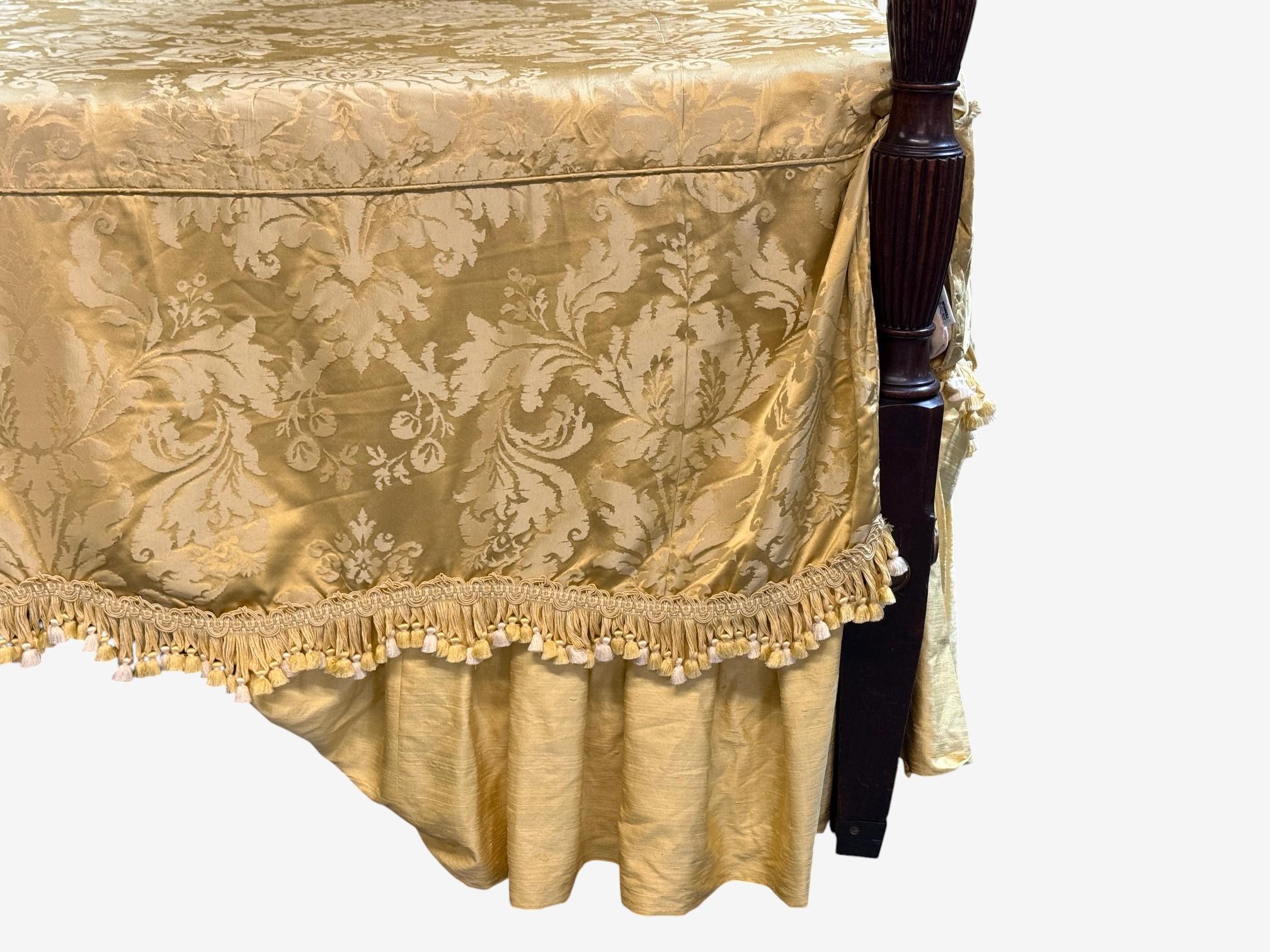 Letto a baldacchino in legno dorato di George III, 1880 circa in vendita 1
