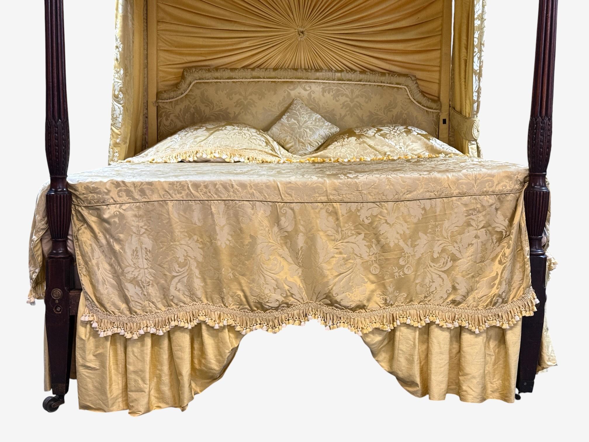 Letto a baldacchino in legno dorato di George III, 1880 circa in vendita 2