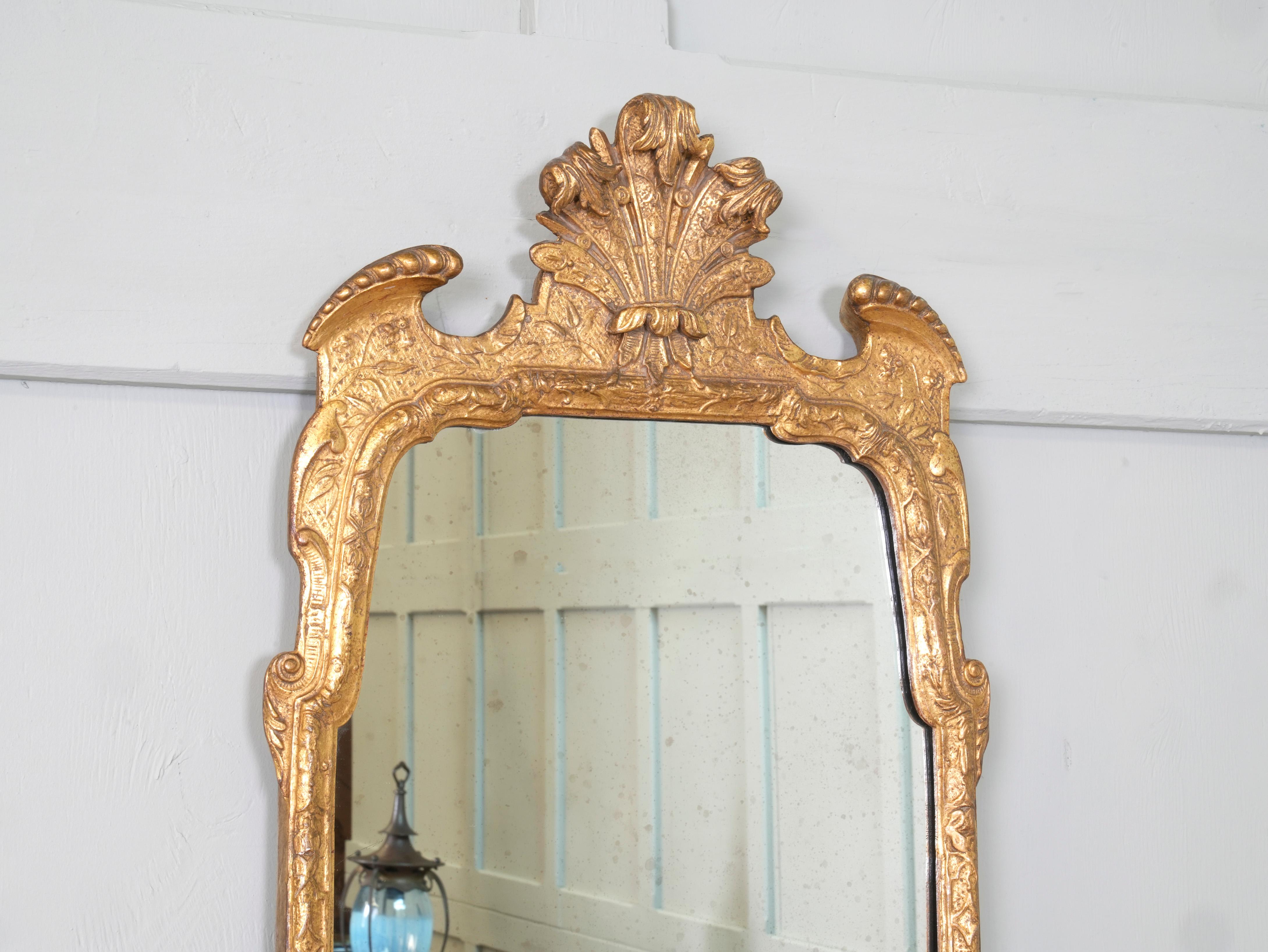 English George III Giltwood & Gesso Mirror