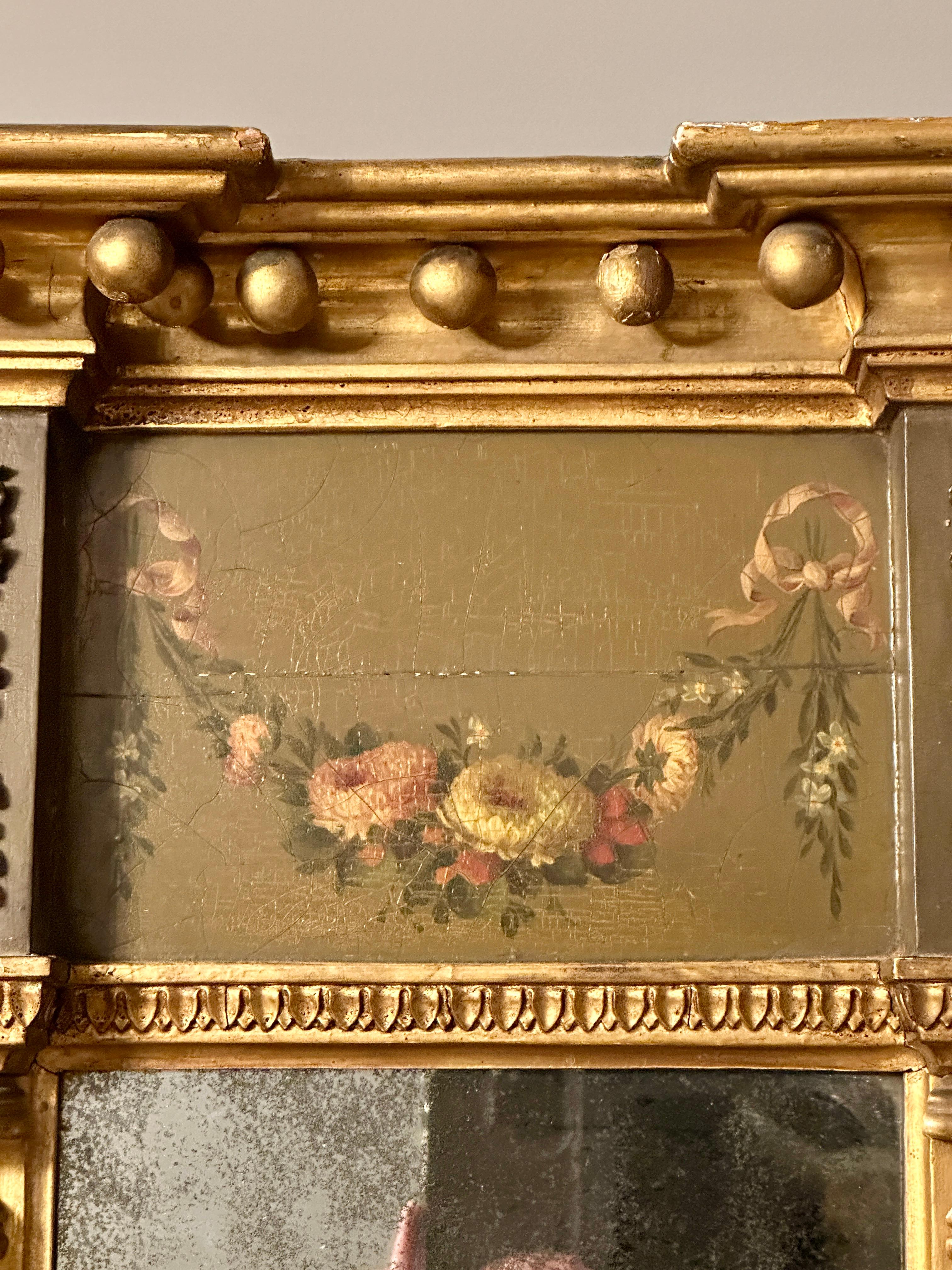 Miroir à trumeau en or doré de George III en vente 6