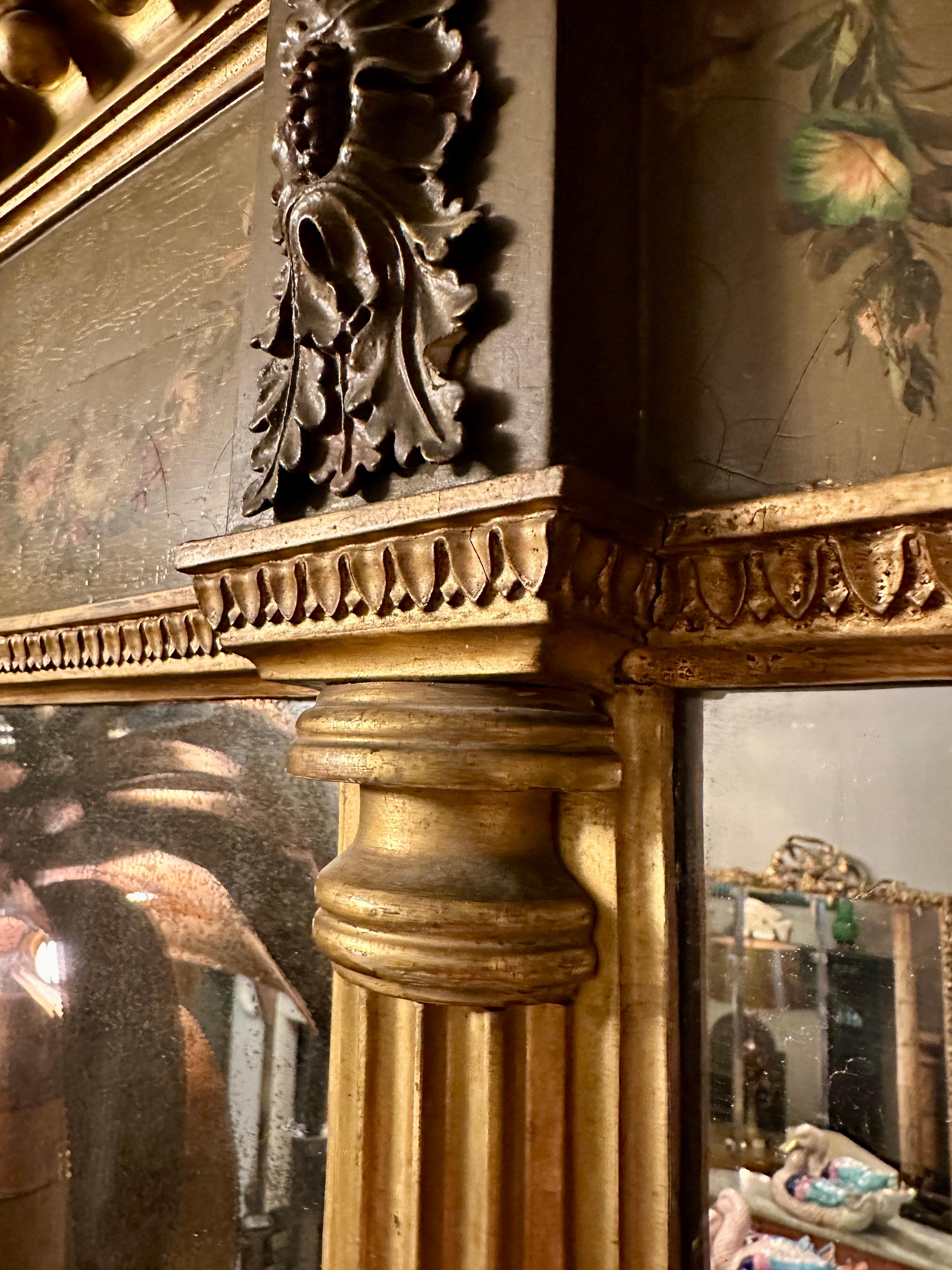 Miroir à trumeau en or doré de George III en vente 10