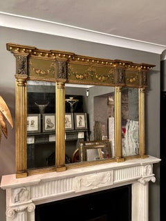 Espejo sobremantel dorado Jorge III