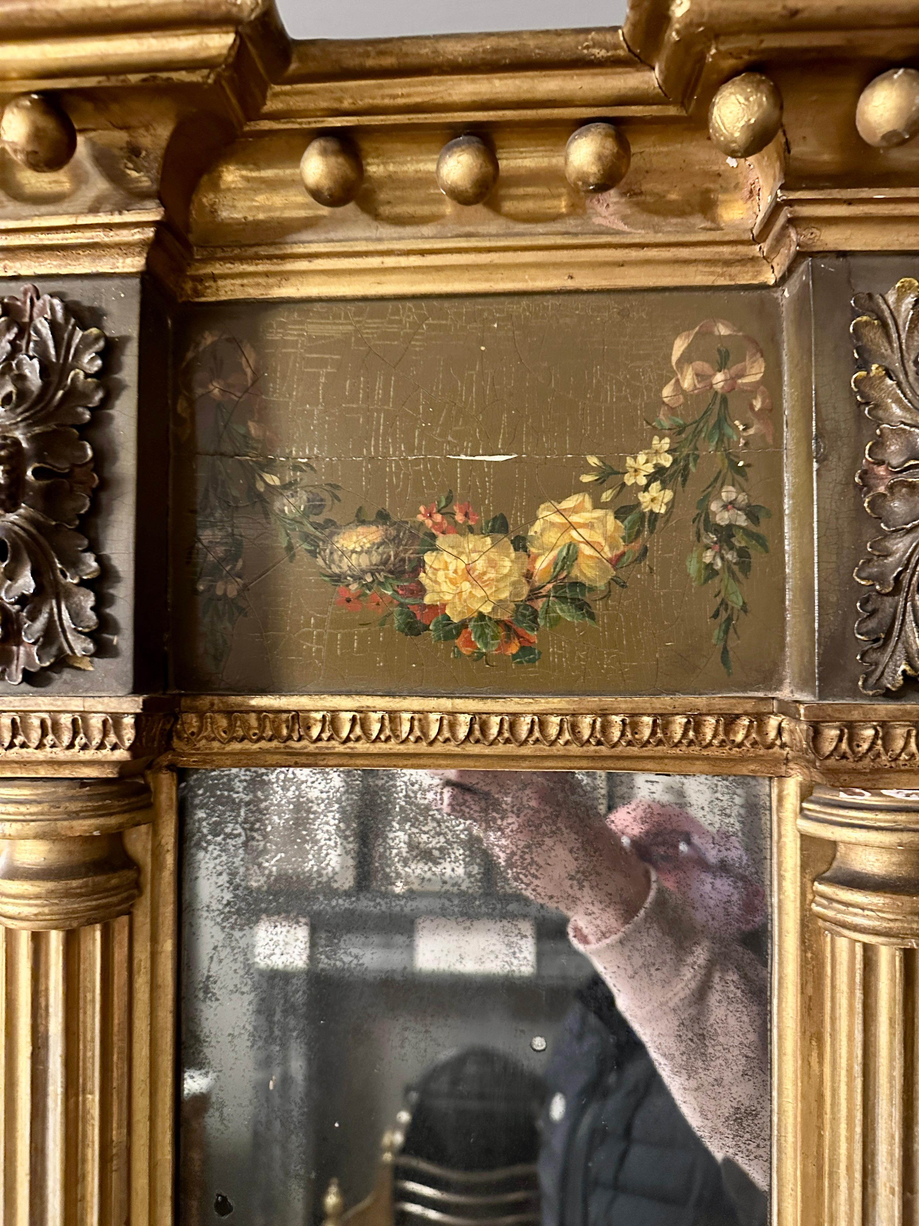 Miroir à trumeau en or doré de George III Bon état - En vente à London, GB