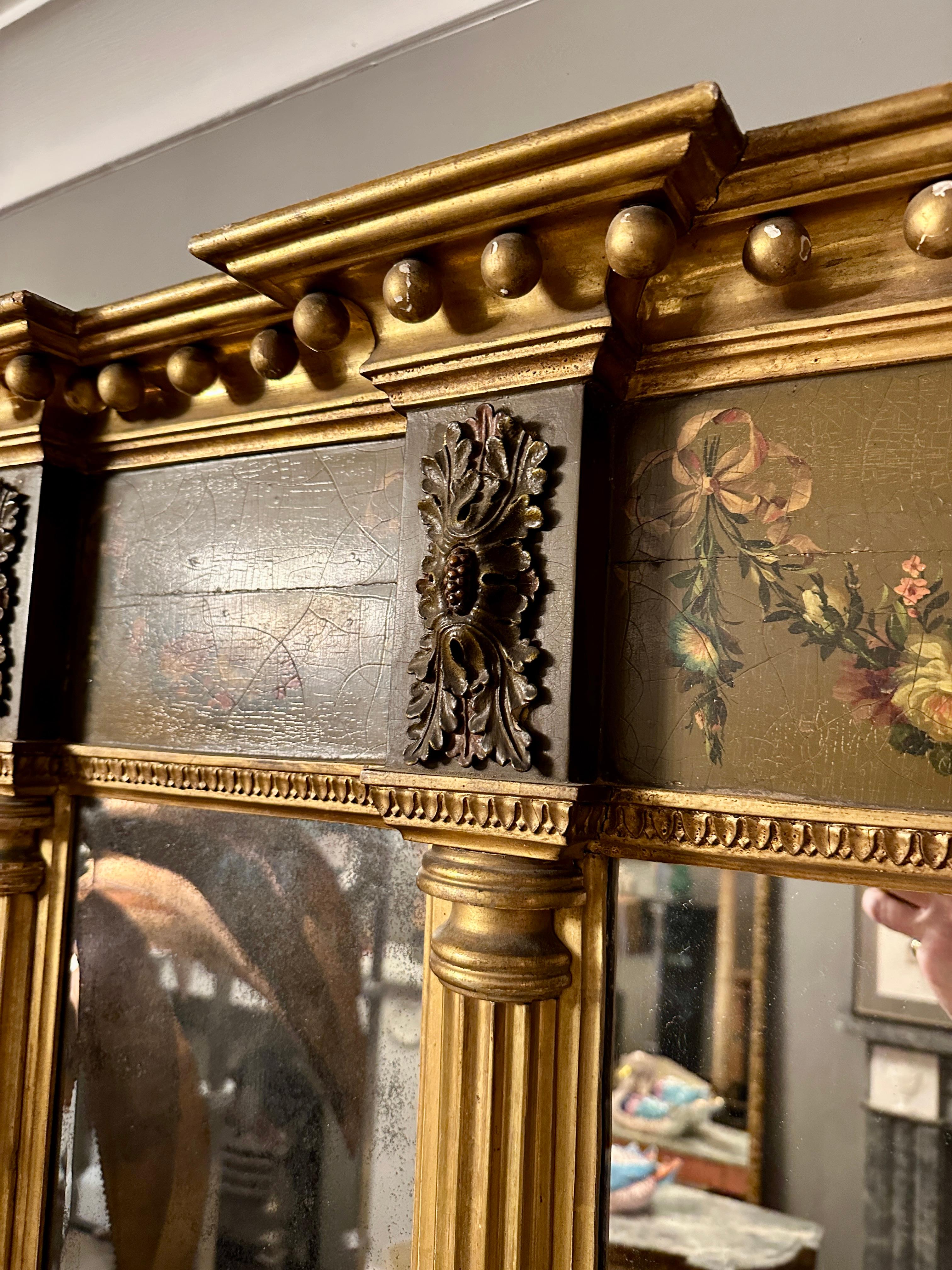 Miroir à trumeau en or doré de George III en vente 2
