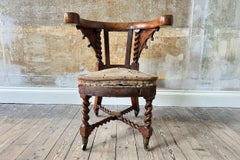 A George III Gothic Library Armchair