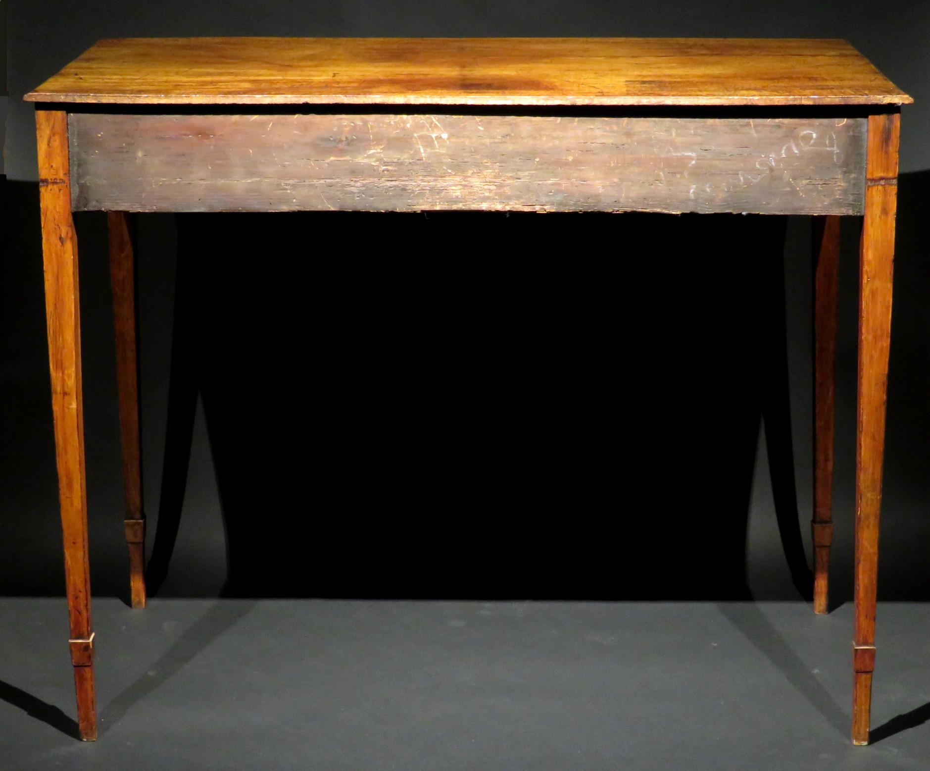 Inlay George III Inlaid Mahogany Writing Table / Sofa Table, England Circa 1775