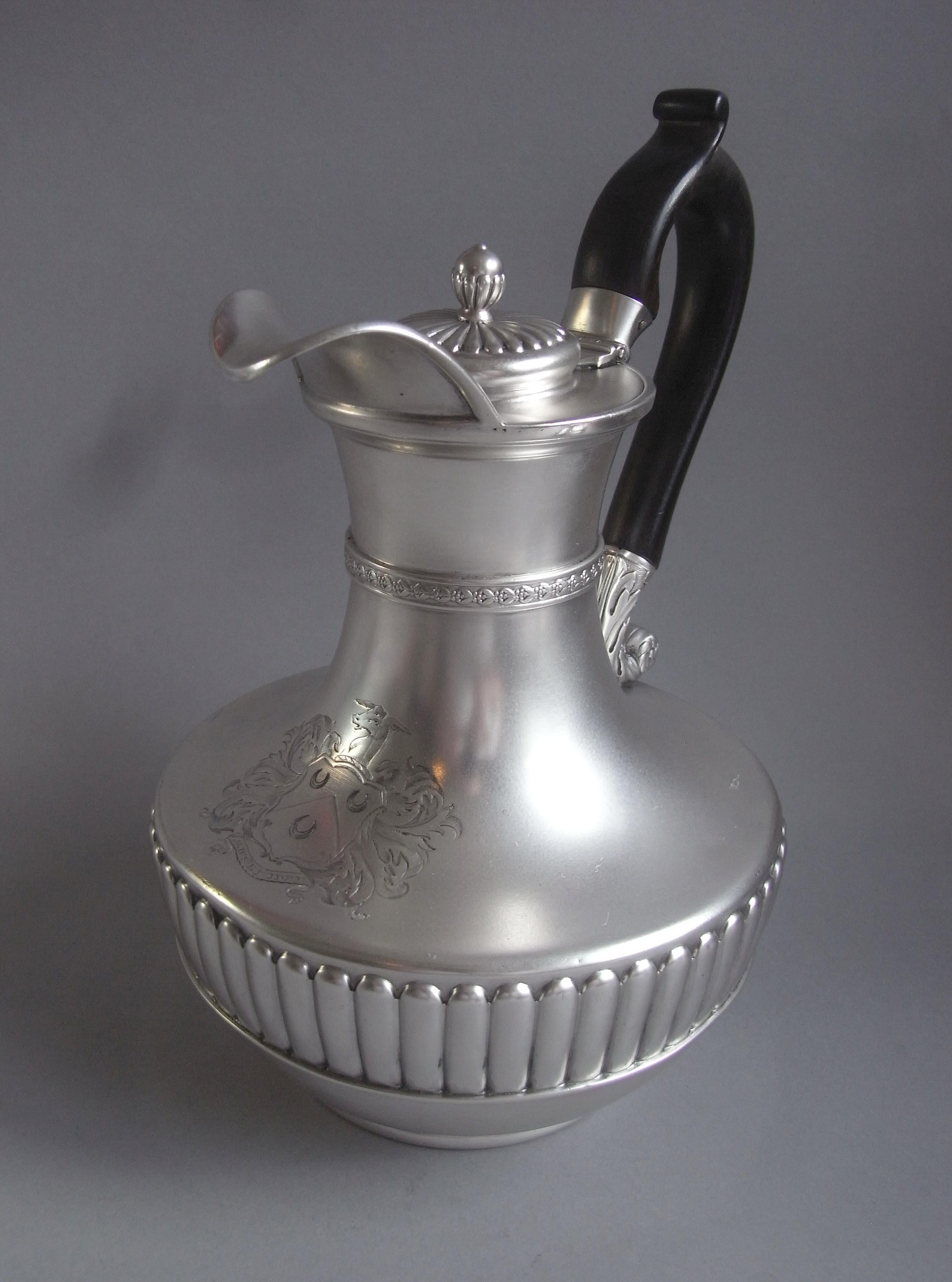 Paul Storr the greatest British silversmith. An exceptional George III Jug on Lampstand made in London in 1807 by Paul Storr.

Paul Storr is widely recognised as the greatest British silversmith of all time and his designs and quality of
