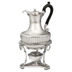 George III Jug on Lampstand Made by Paul Storr in London in 1807
