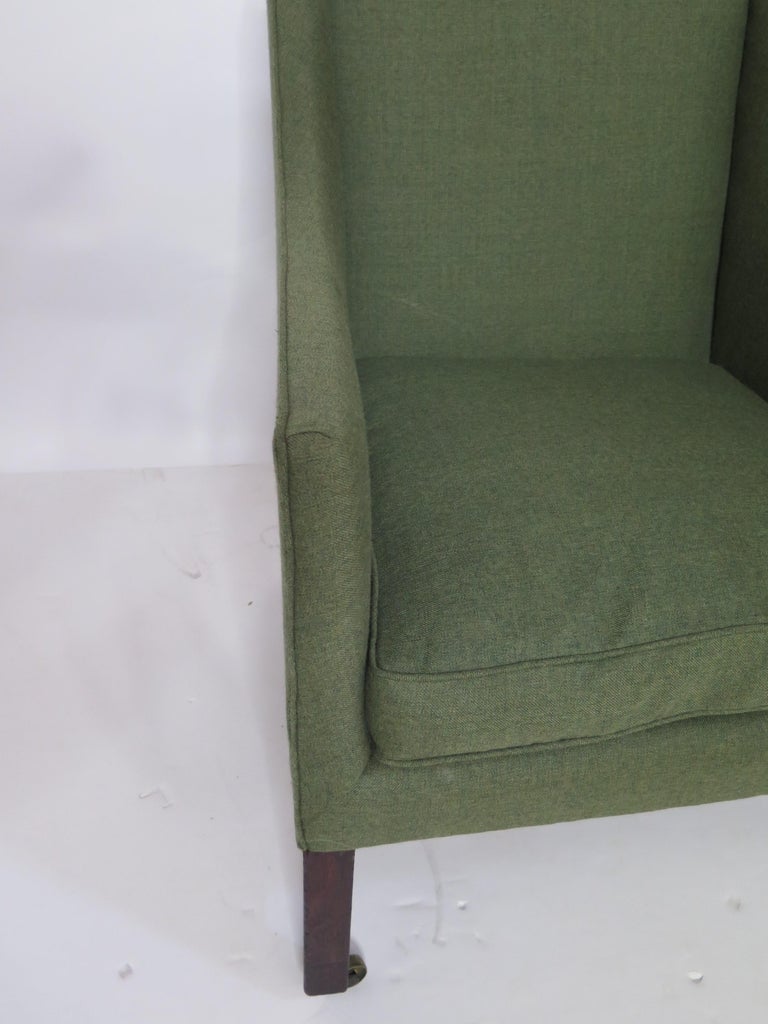 George III Library Chair with Marlborough Legs For Sale at 1stDibs