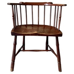 A George III Low Back Windsor Armchair