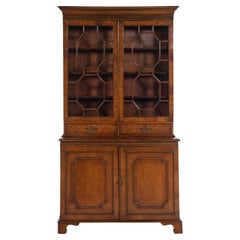 A George III Mahogany Bookcase,  Great For Display And Storage.  Nice Patina.