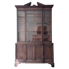 A George III Mahogany Breakfront Bookcase
