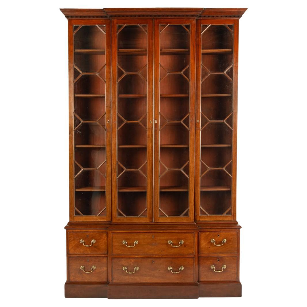 A George III mahogany display bookcase