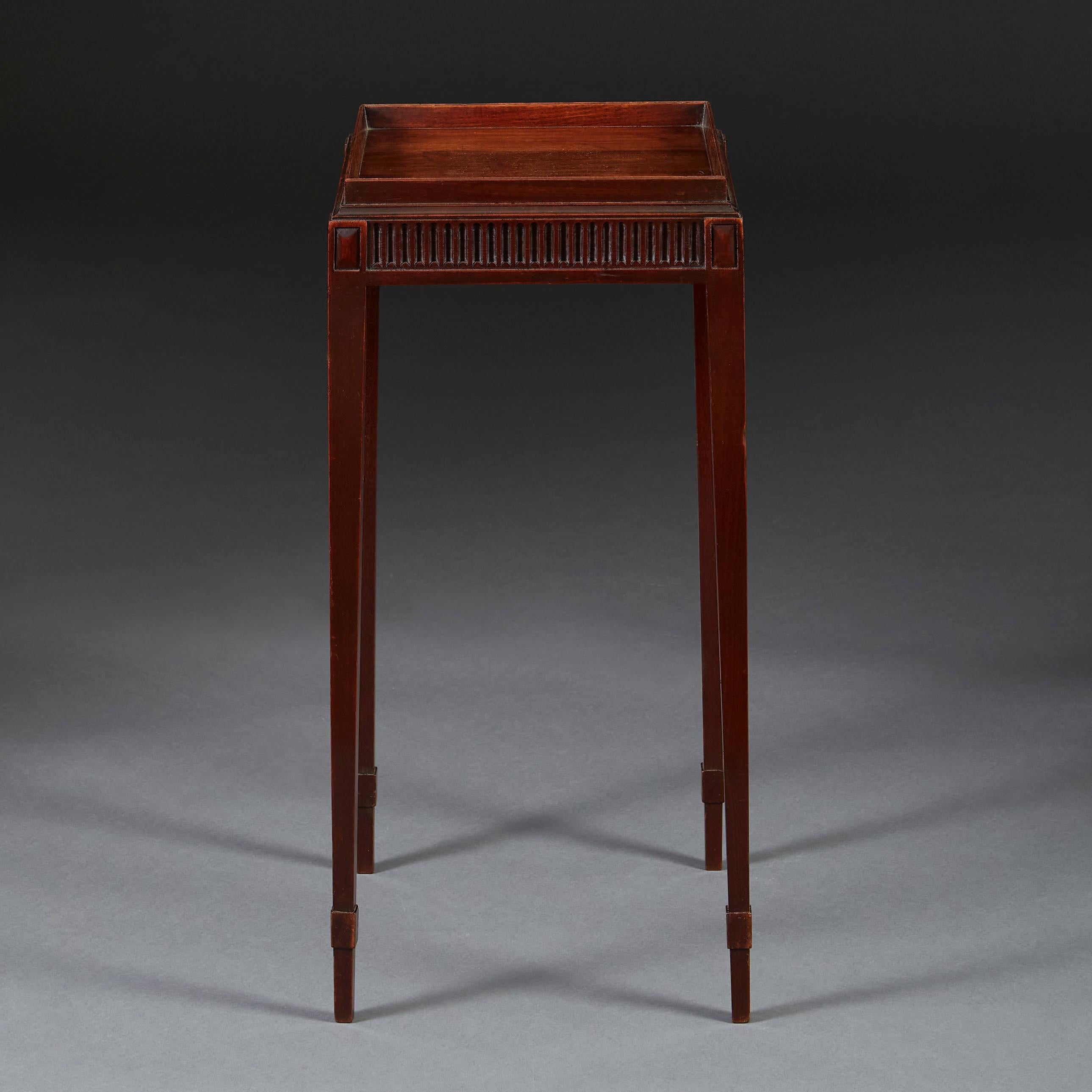 English George III Mahogany Kettle Stand or Occasional Table