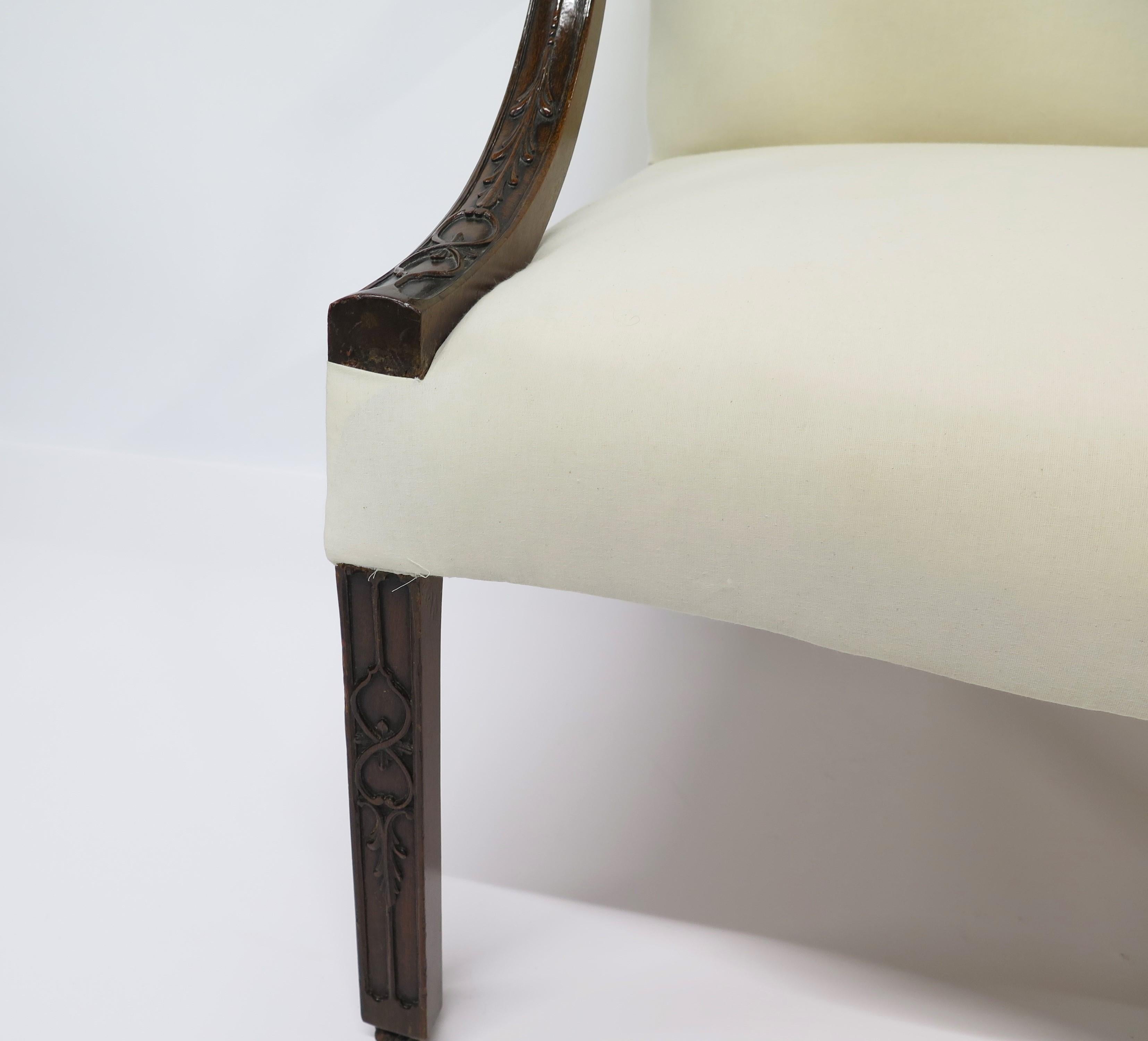 Library Chair aus Mahagoni im George-III-Stil im Angebot 4