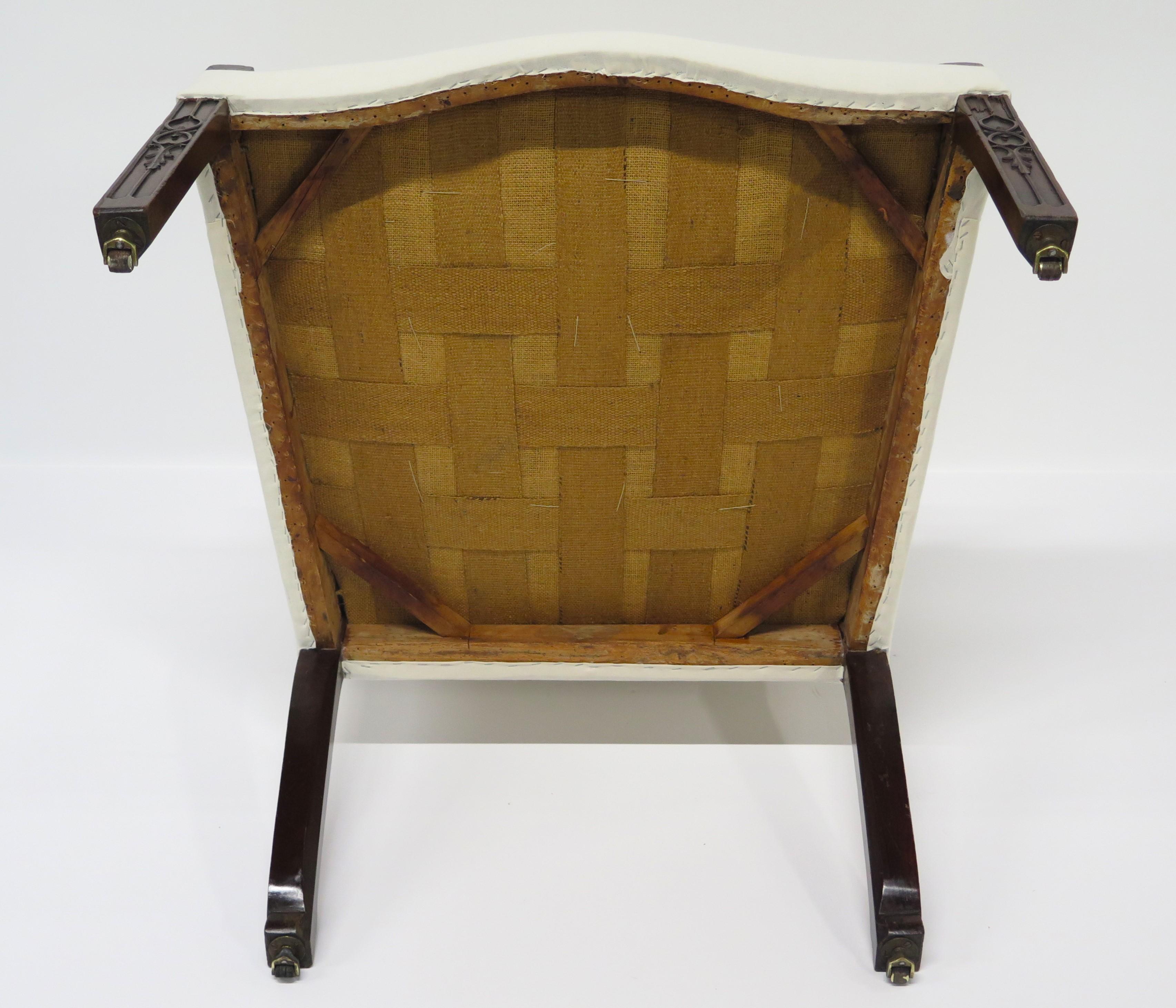 Library Chair aus Mahagoni im George-III-Stil im Angebot 5