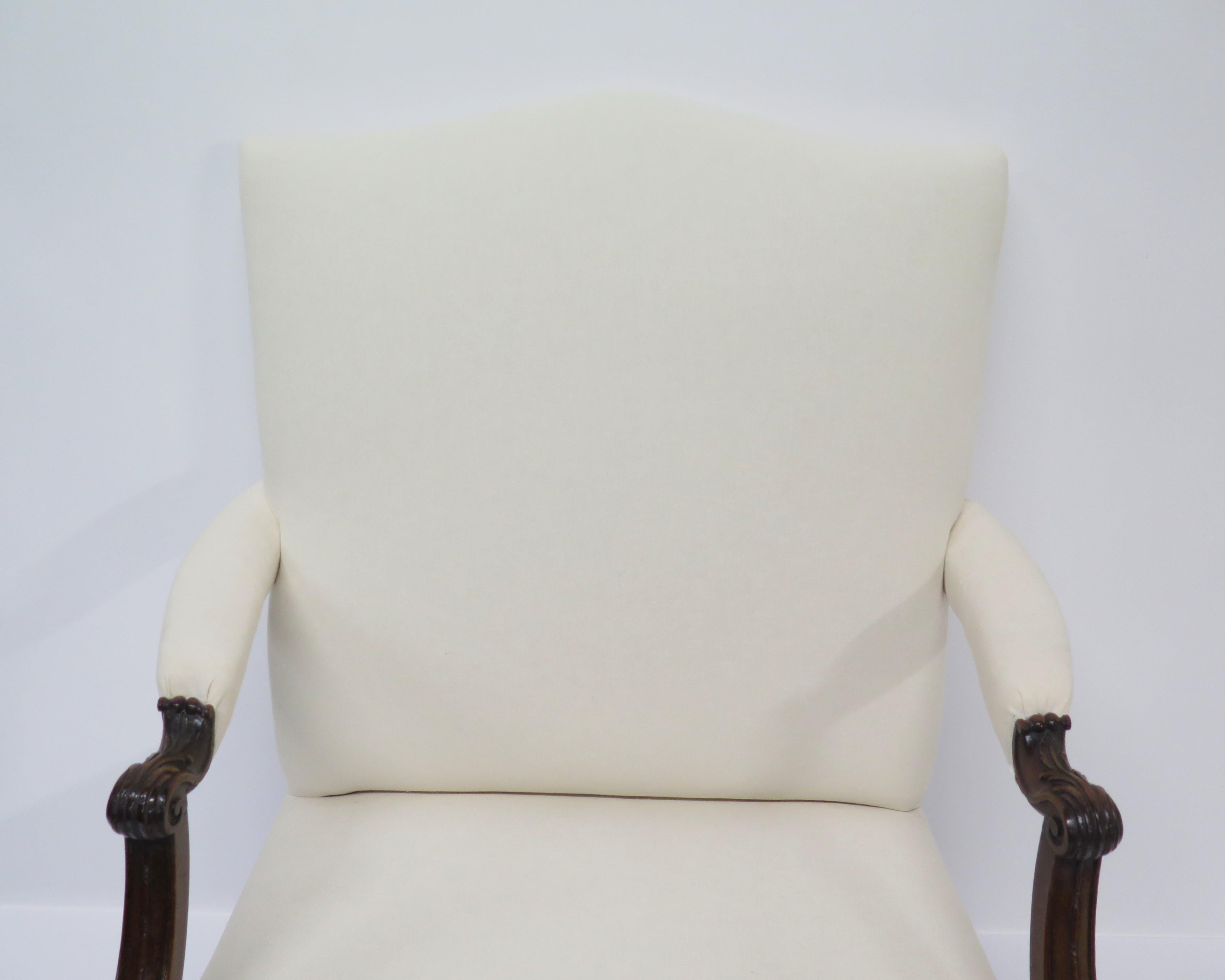 Library Chair aus Mahagoni im George-III-Stil im Zustand „Gut“ im Angebot in Dallas, TX