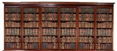 An Incredible and Stately George III Mahogany Library Bookcase, 18th Century