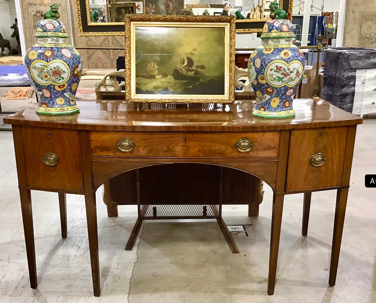 George III Mahogany Sideboard In Good Condition For Sale In Bradenton, FL